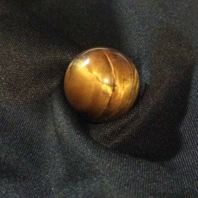 tiger eye buttons